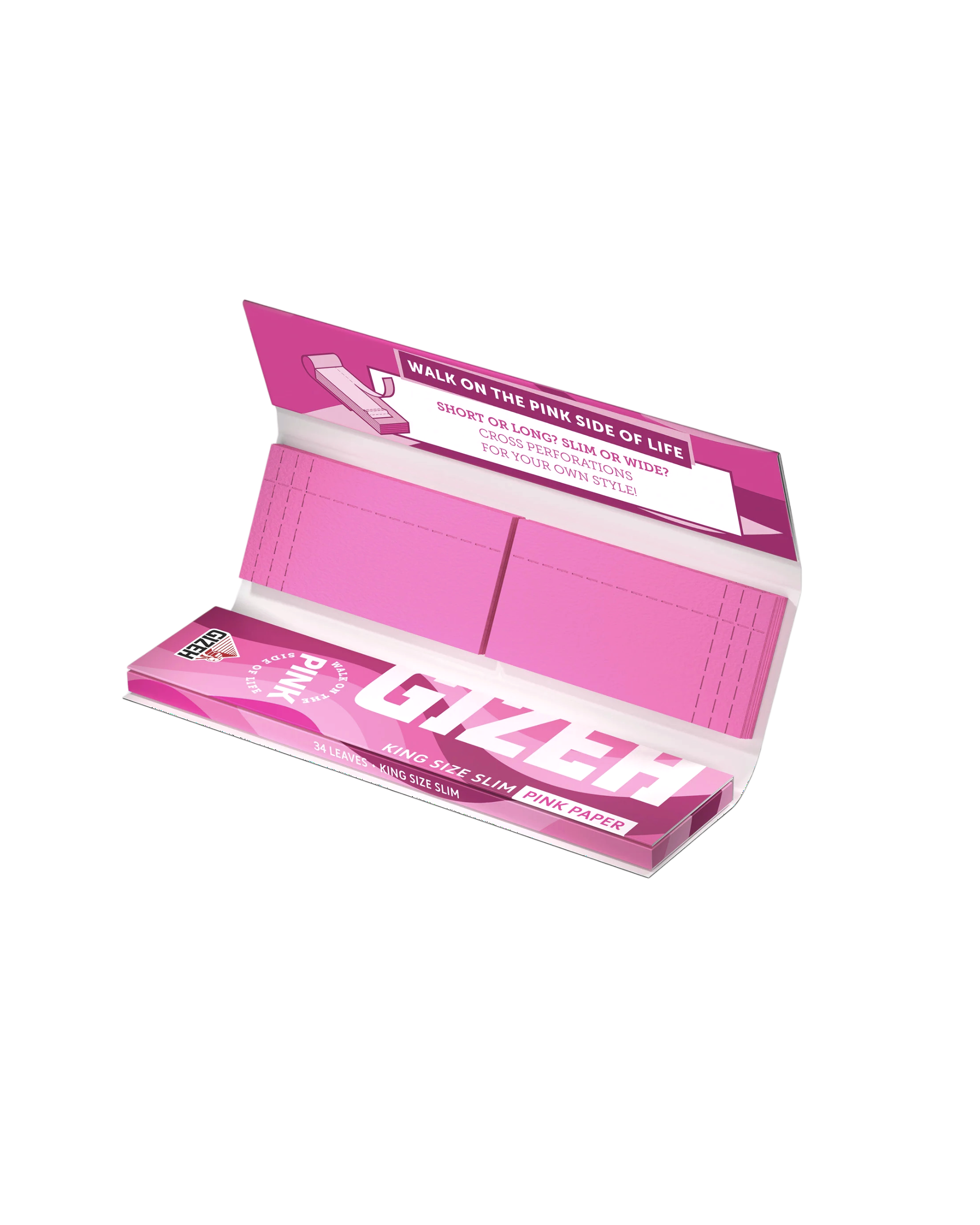 GIZEH All Pink King Size Slim + Tips - Image 2