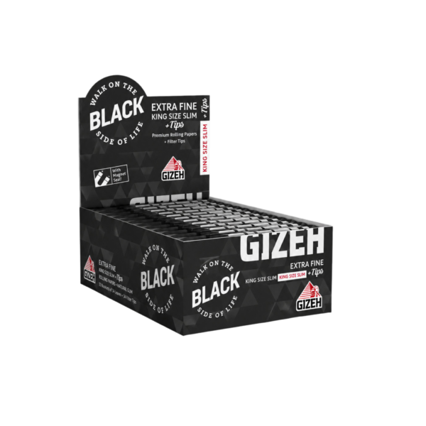 GIZEH Black Ks Slim Extra Fine + Tips