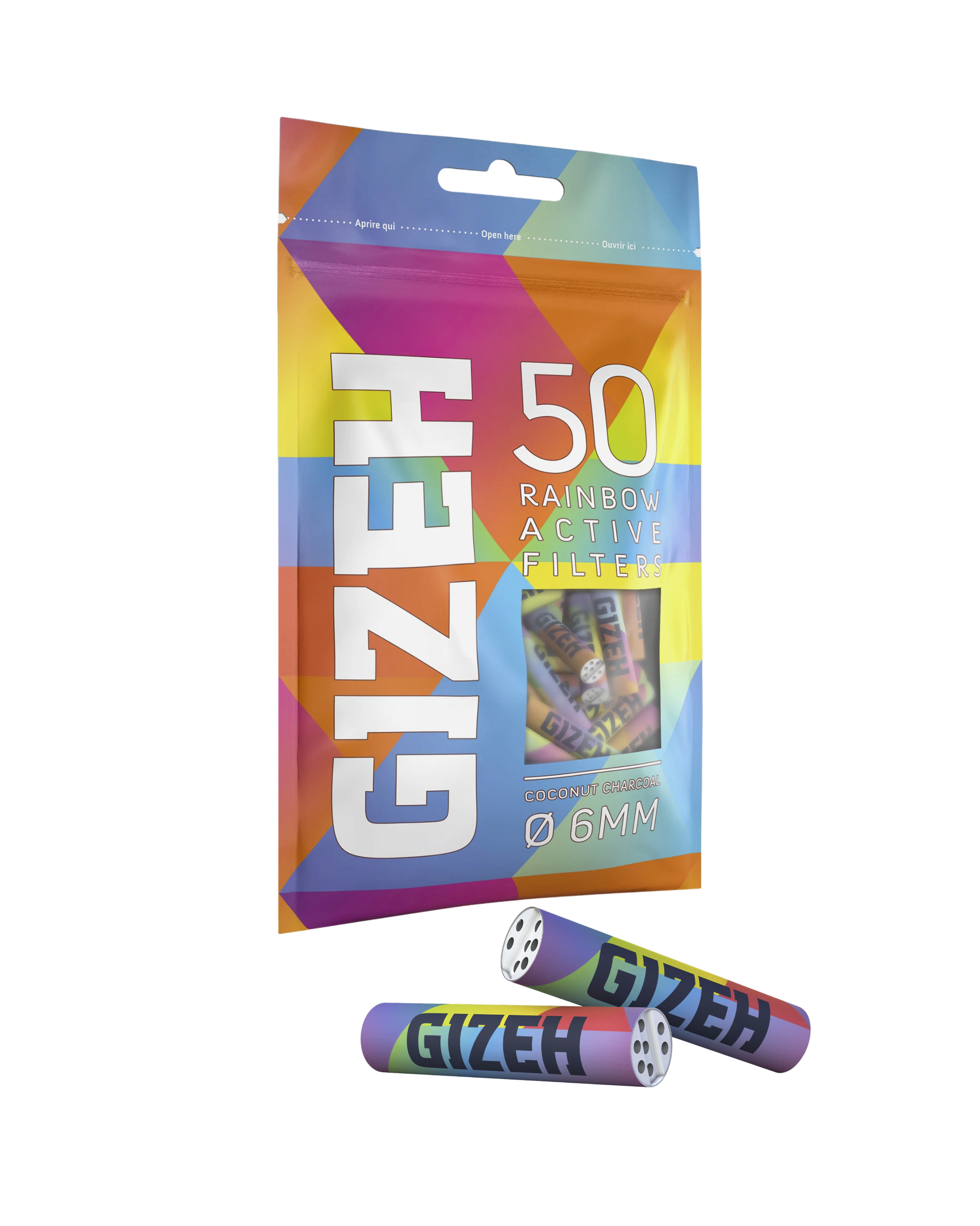 Gizeh Rainbow Active Filters 6MM