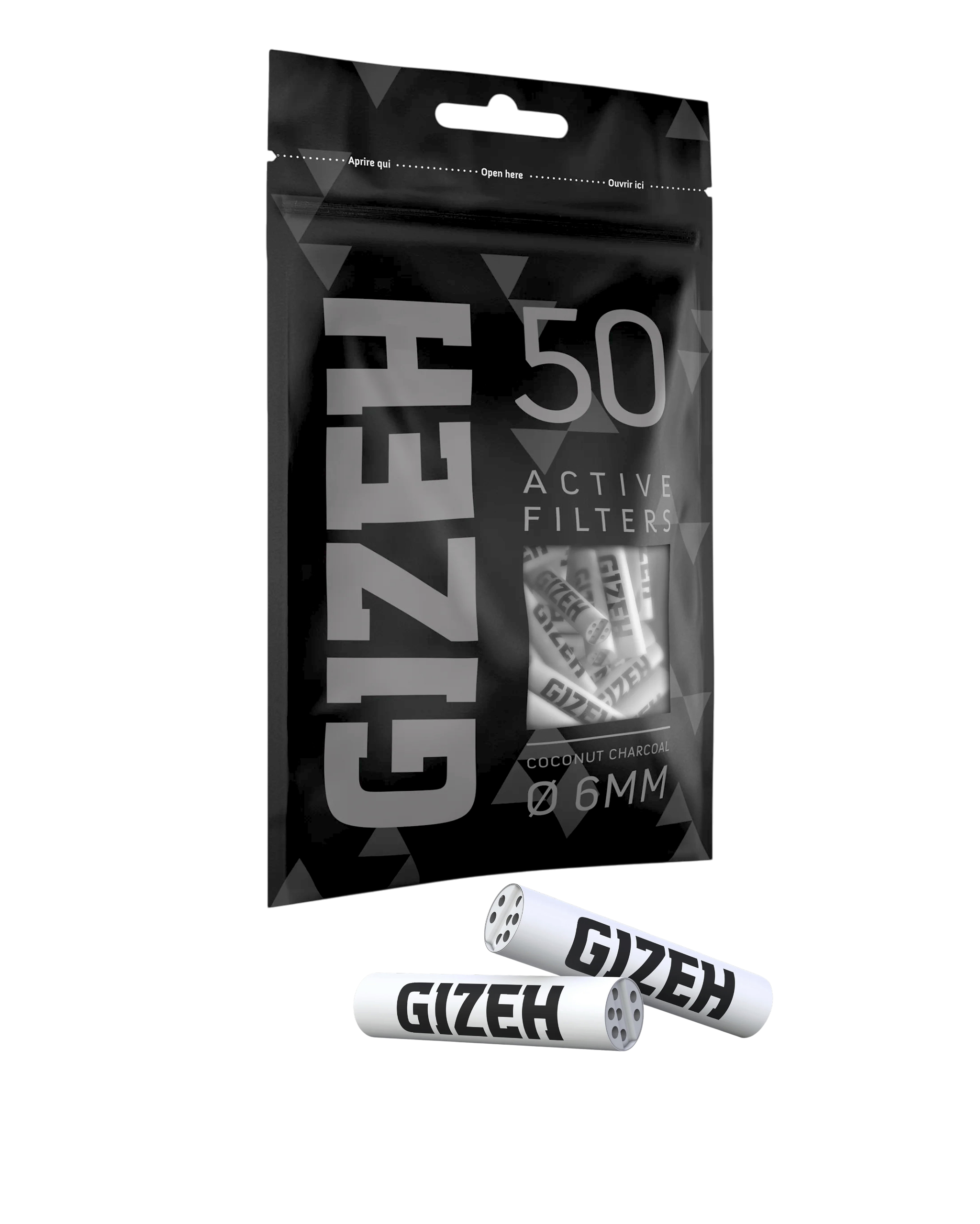 Gizeh Black Active Filters 6MM