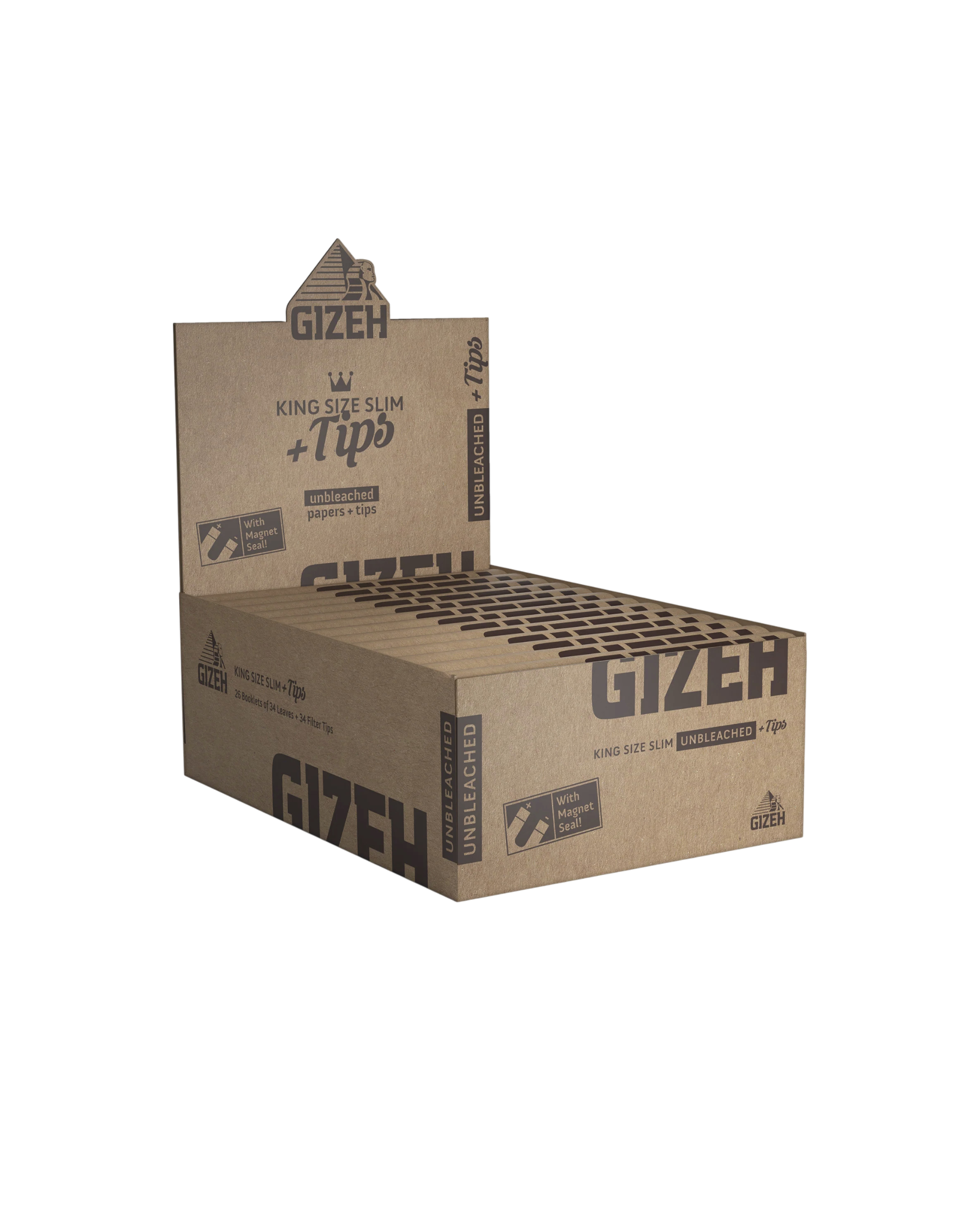 GIZEH Unbleached Ks Slim Extra Fine + Tips