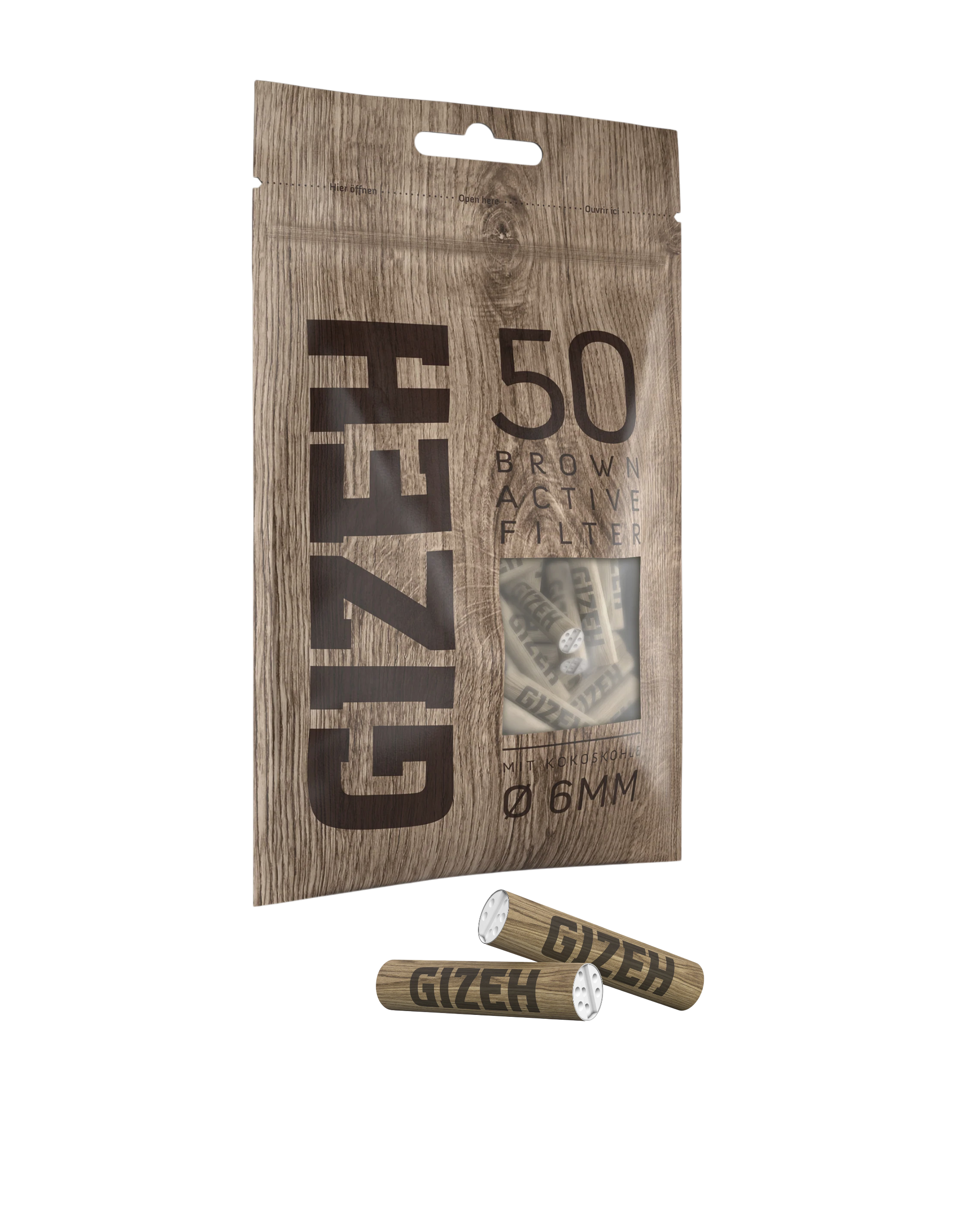 Gizeh Unbleached Active Filters 6MM