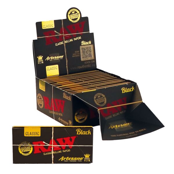 RAW BLACK ARTESANO KS SLIM + TIPS
